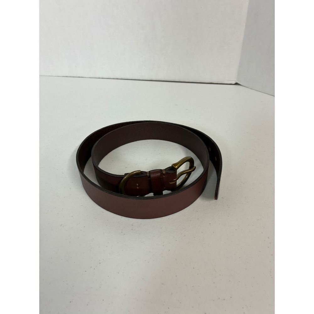 American Eagle Brown Leather Belt Brass Buckle 5477379787 Womens Small